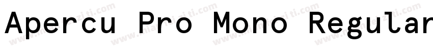 Apercu Pro Mono Regular字体转换